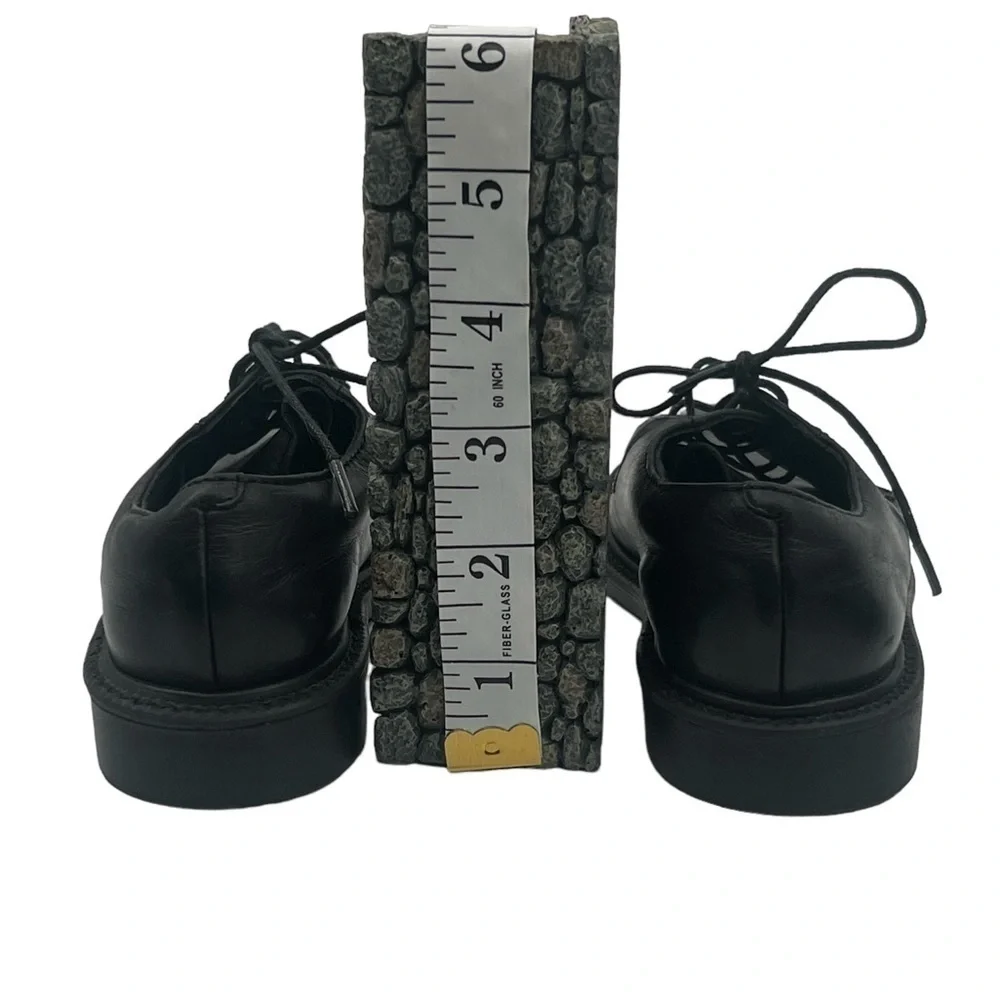 C2 By Calibrate Black Leather Lace Up Dress Shoes Size 9 1/2 Toddler Boy’s